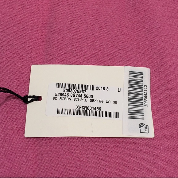 GUCCI Guccissima Wool / Silk Scarf -Brown / Pink Double Side -NWT - Picture 8 of 9